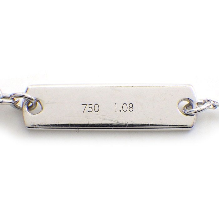 タサキ 田崎真珠 TASAKI ネックレス デインジャー PID-17143 9ポイント ダイヤモンド 計1.08ct K18WG 【中古】