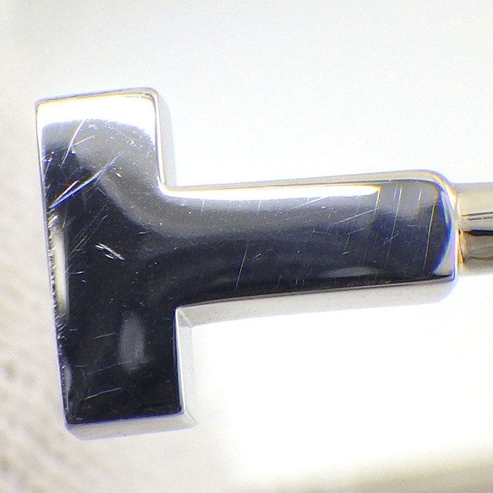 ティファニー Tiffany & Co. バングル T ワイヤー ナロー 60010773 K18WG / #M 【中古】