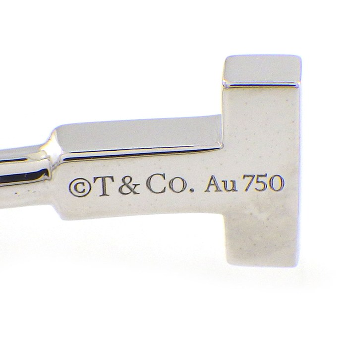 ティファニー Tiffany & Co. バングル T ワイヤー ナロー 60010773 K18WG / #M 【中古】