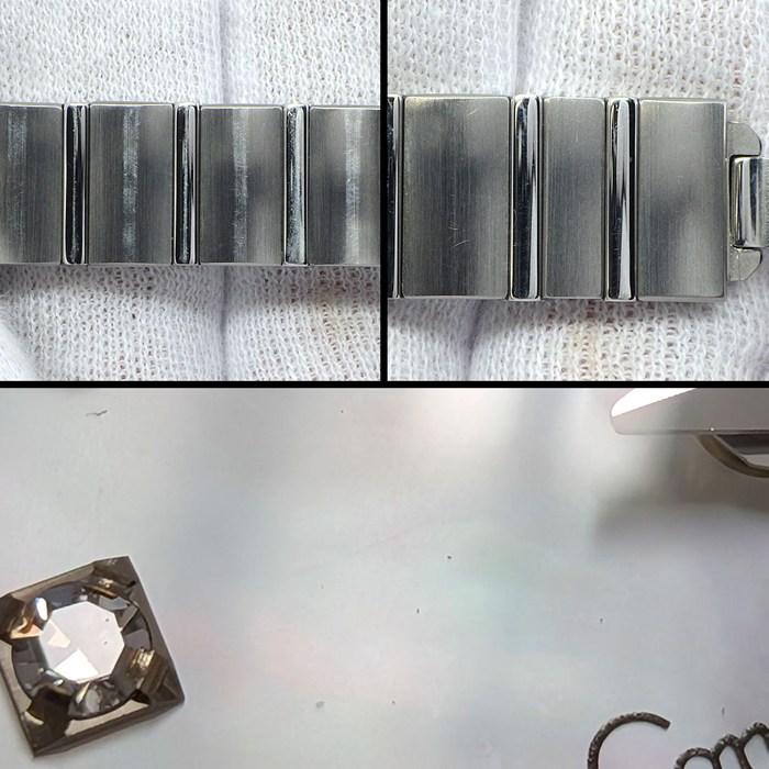オメガ OMEGA 腕時計 コンステレーション ダブルイーグル 1589.75.00 ダイヤベゼル 12ポイント ダイヤインデックス ホワイト マザーオブパール文字盤 SS クオーツアナログ 【箱・保付き】 【中古】