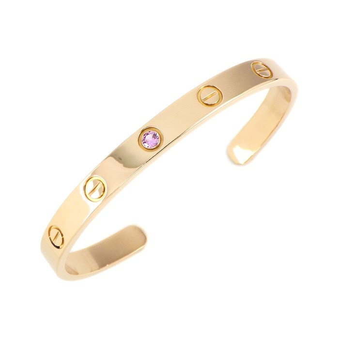 カルティエ Cartier】バングル ラブ オープン 1ポイント ピンク  