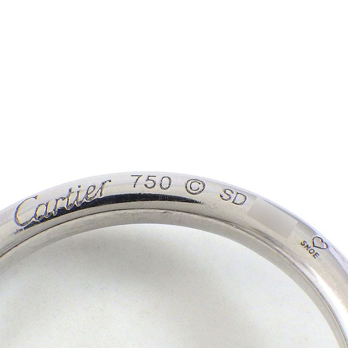カルティエ Cartier ネックレス トリニティ トリプル サークル ダイヤモンド K18WG PD950 ブラック セラミック 【中古】