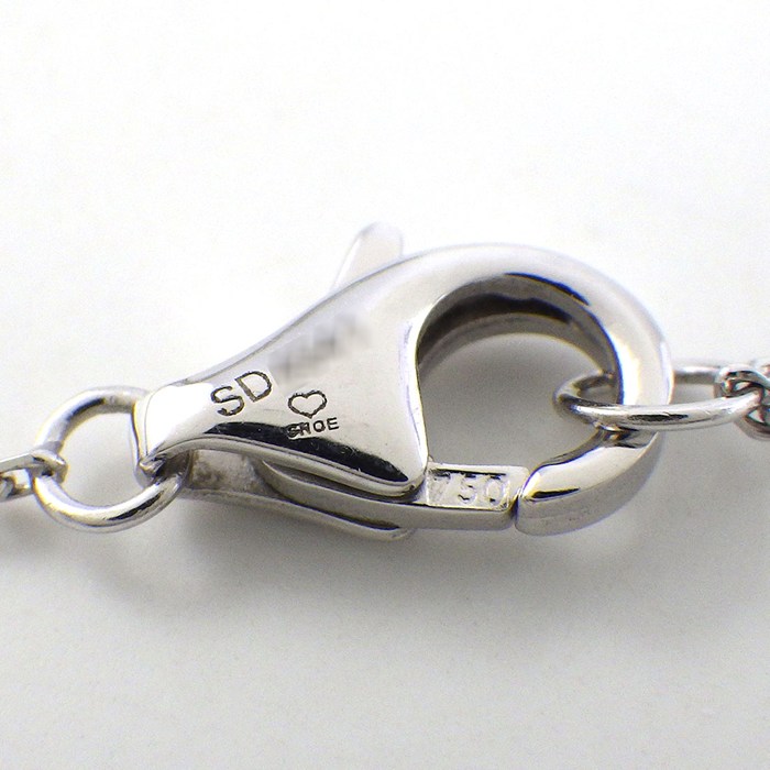 カルティエ Cartier ネックレス トリニティ トリプル サークル ダイヤモンド K18WG PD950 ブラック セラミック 【中古】