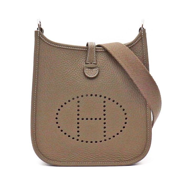 エルメス HERMES ショルダーバッグ エヴリン アマゾーヌTPM 2024年製 (W刻印) エトゥープ トリヨンクレマンス (牛革) シルバー金具  【中古】