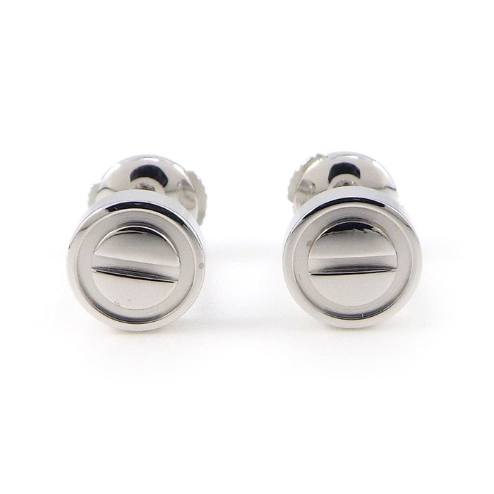 カルティエ Cartier ピアス ラブ B8301256 ラウンド ビス K18WG 【箱 