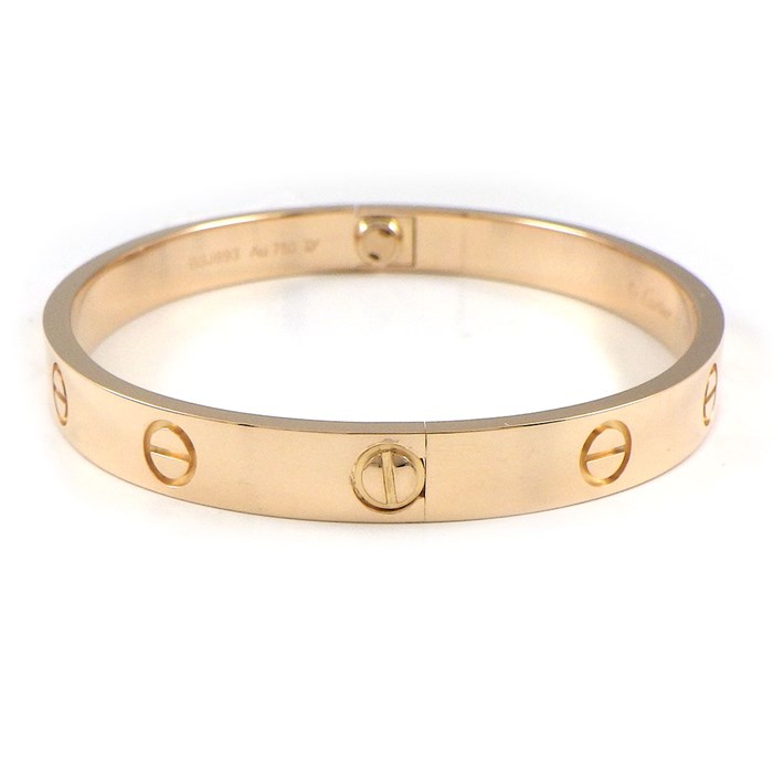 カルティエ Cartier ブレスレット ラブ クラシックモデル CRB6035617 新型 K18PG / #17 【中古】
