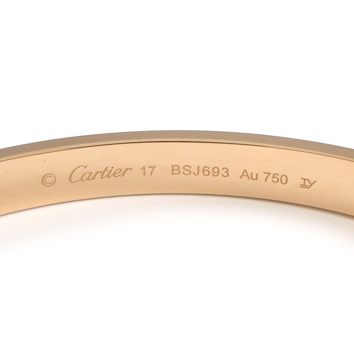 カルティエ Cartier ブレスレット ラブ クラシックモデル CRB6035617 新型 K18PG / #17 【中古】