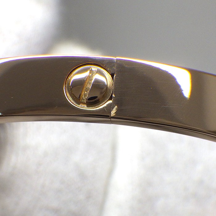 カルティエ Cartier ブレスレット ラブ クラシックモデル CRB6035617 新型 K18PG / #17 【中古】