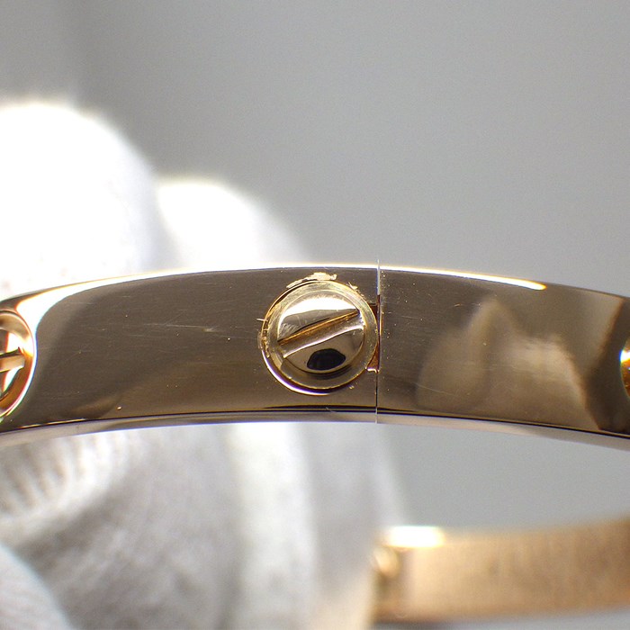 カルティエ Cartier ブレスレット ラブ クラシックモデル CRB6035617 新型 K18PG / #17 【中古】