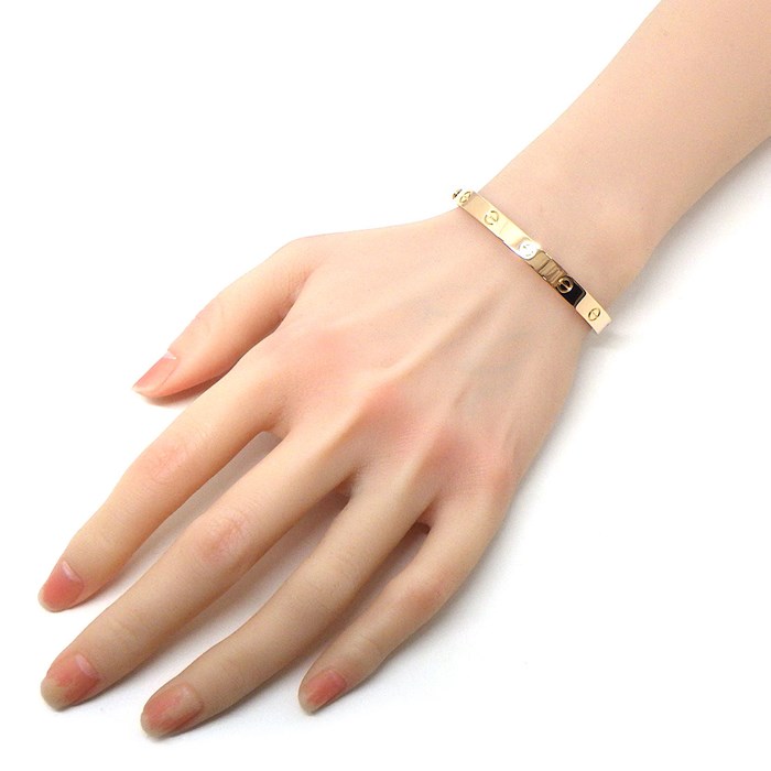 カルティエ Cartier ブレスレット ラブ クラシックモデル CRB6035617 新型 K18PG / #17 【中古】