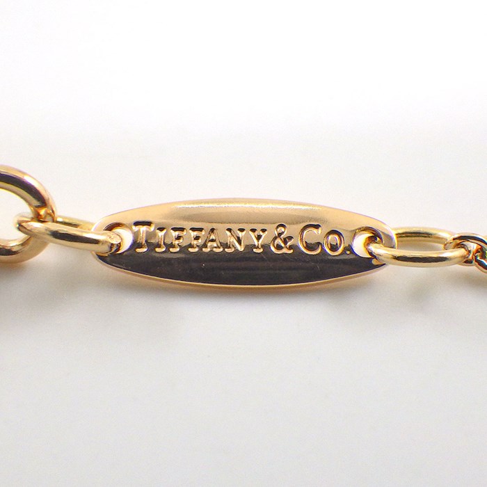 ティファニー Tiffany & Co. ネックレス オープン ハート 68113660 3ポイント ダイヤモンド 0.01ct K18PG 【中古】