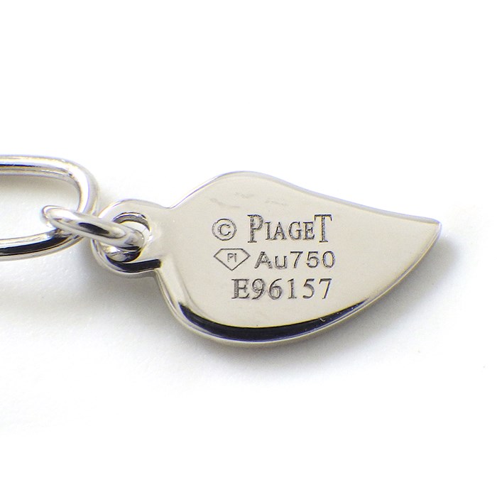 ピアジェ PIAGET ネックレス ローズ 薔薇 フラワー 花 モチーフ 1ポイント ダイヤモンド K18WG 【中古】