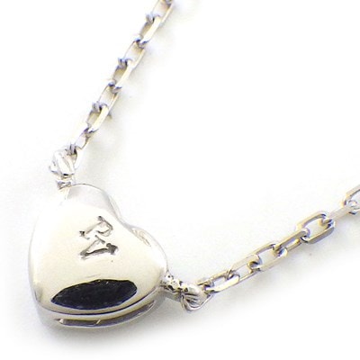 ポンテヴェキオ Ponte Vecchio ネックレス 1ポイント ハートシェイプ ダイヤモンド 0.15ct K18WG 【中古】