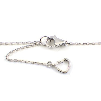 ポンテヴェキオ Ponte Vecchio ネックレス 1ポイント ハートシェイプ ダイヤモンド 0.15ct K18WG 【中古】