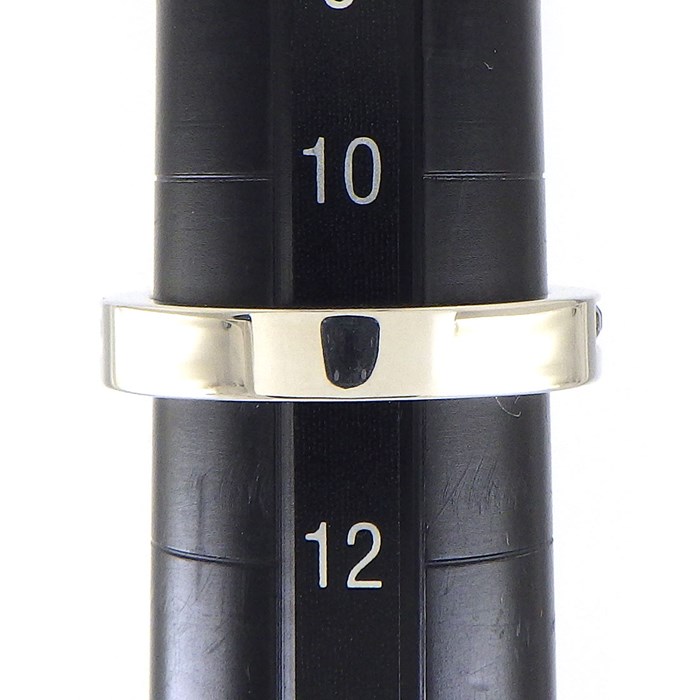 ブシュロン BOUCHERON リング キャトル クラシック ソリテール 1ポイント ダイヤモンド 計0.23ct(D/VVS1/VG) K18WG ブラック PVD 黒 11号 / #51 【中古】