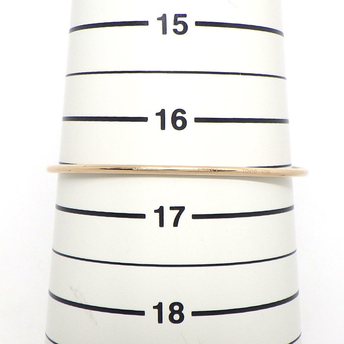 タサキ 田崎真珠 TASAKI バングル クーゲル BL-0702-18K SG リーフモチーフ オープン あこや パール 7.5mm珠 ダイヤモンド 計0.08ct K18PG 【中古】