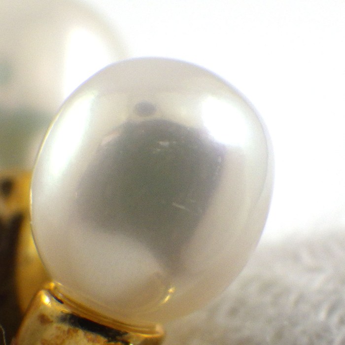 ミキモト MIKIMOTO ピンブローチ チェリーモチーフ 2ポイント パール 5.5/7.0mm珠 K18YG 【中古】
