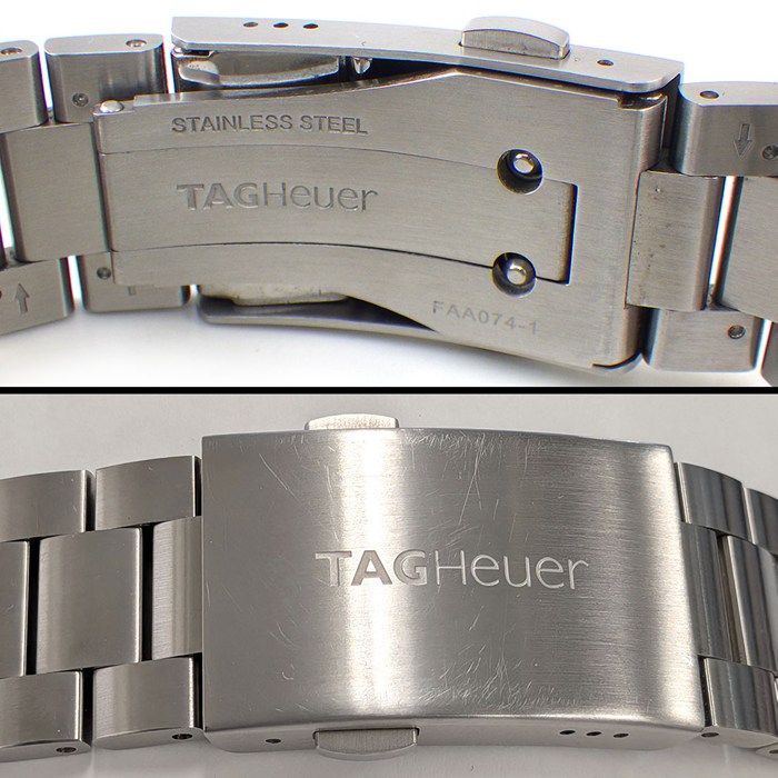 タグ・ホイヤー TAG Heuer 腕時計 フォーミュラ1 クロノグラフ CAZ201H.BA0876 デイト タキメーター スモールセコンド 夜光インデックス 夜光針 サンレイ グリーン文字盤 SS 自動巻き 【箱・保付き】 【中古】