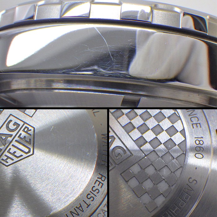タグ・ホイヤー TAG Heuer 腕時計 フォーミュラ1 クロノグラフ CAZ201H.BA0876 デイト タキメーター スモールセコンド 夜光インデックス 夜光針 サンレイ グリーン文字盤 SS 自動巻き 【箱・保付き】 【中古】