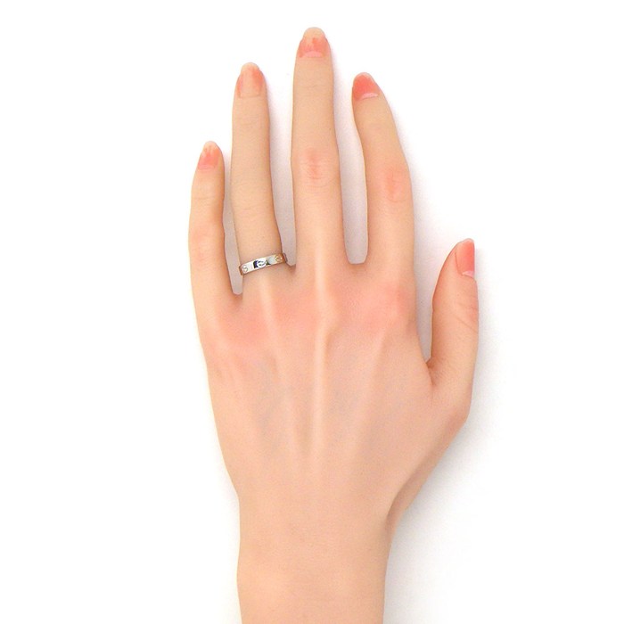 カルティエ Cartier リング ラブ スモールモデル SM B4085149 K18WG 9号 / #49 【中古】