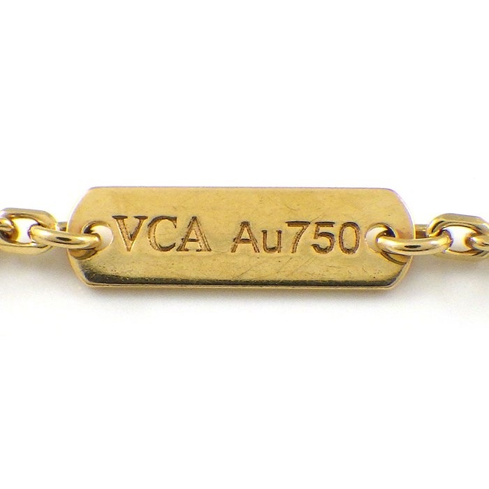 ヴァンクリーフ＆アーペル Van Cleef & Arpels ネックレス ヴィンテージ アルハンブラ VCARP4KL00 ギョーシェ K18YG 【中古】