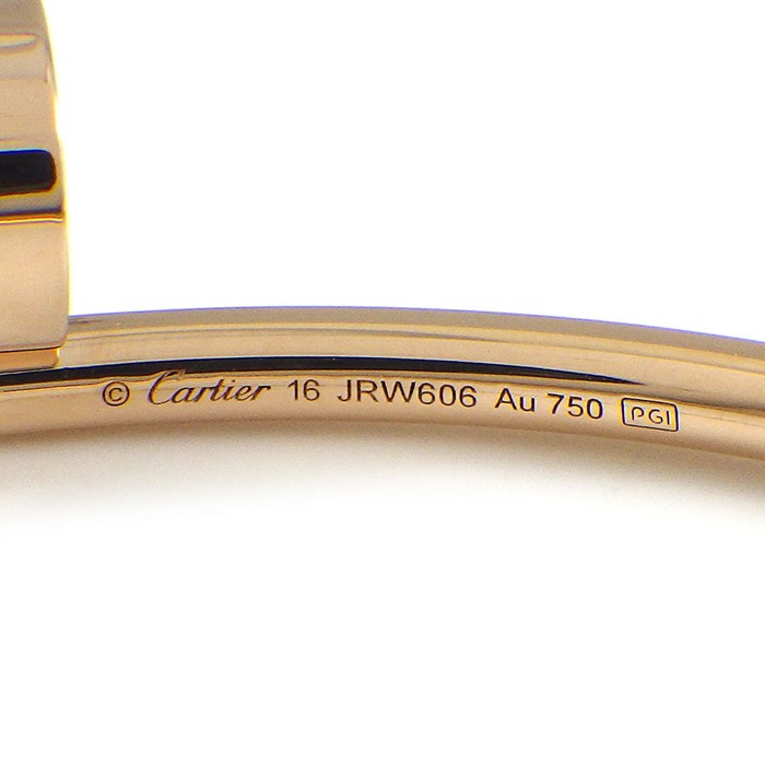 カルティエ Cartier バングル ジュスト アン クル SM B6062517 釘モチーフ K18PG / #16 【中古】