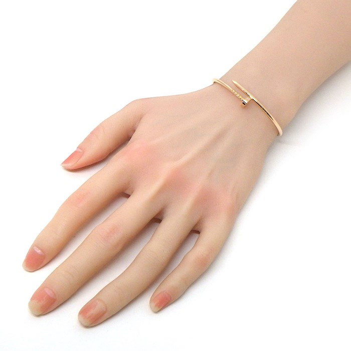 カルティエ Cartier バングル ジュスト アン クル SM B6062517 釘モチーフ K18PG / #16 【中古】