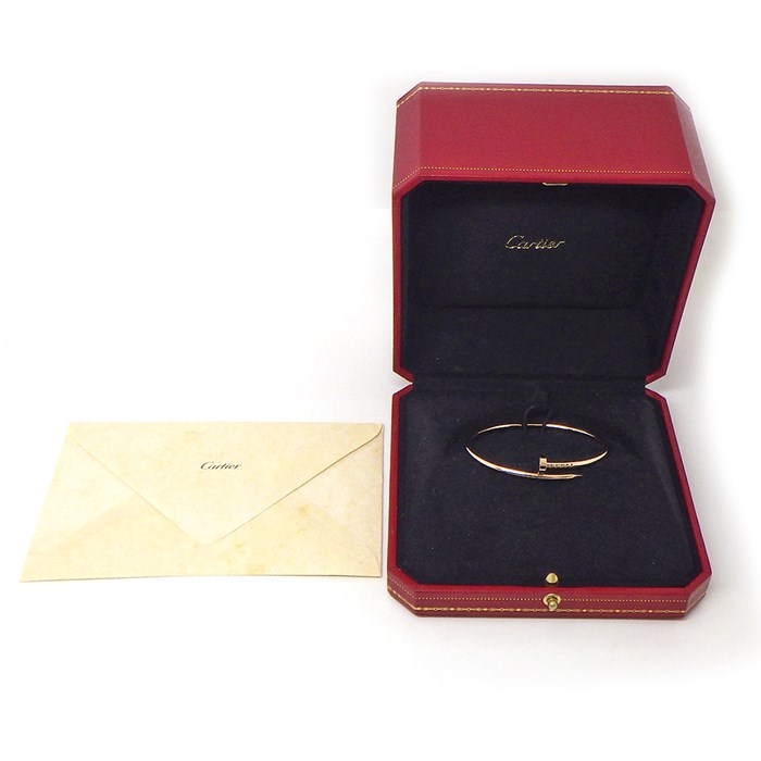 カルティエ Cartier バングル ジュスト アン クル SM B6062517 釘モチーフ K18PG / #16 【中古】