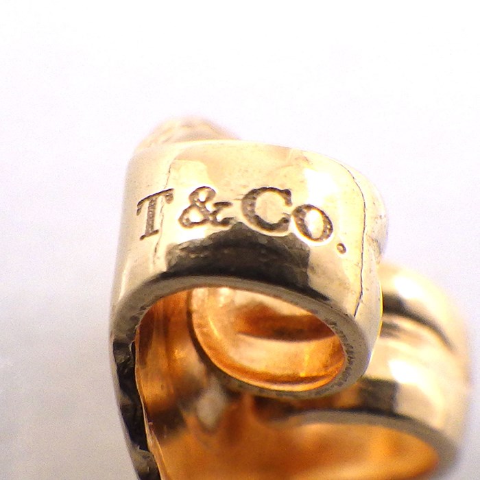 ティファニー Tiffany & Co. ピアス オープン ハート 幅7mmモデル 60957363 K18PG 【中古】