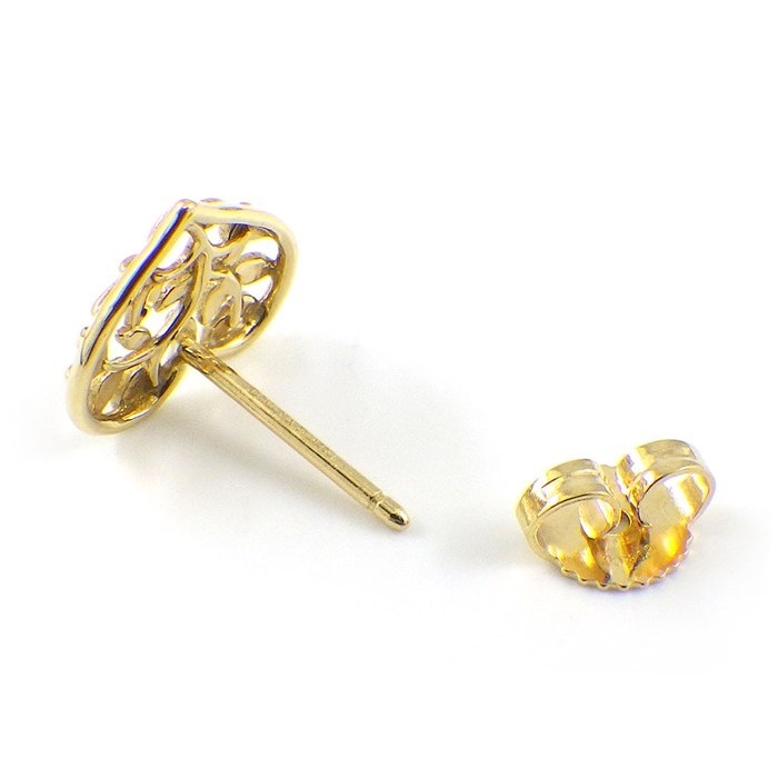 ティファニー Tiffany & Co. ピアス オリーブ リーフ ハート 60021166 K18YG ※片方のみ 【中古】