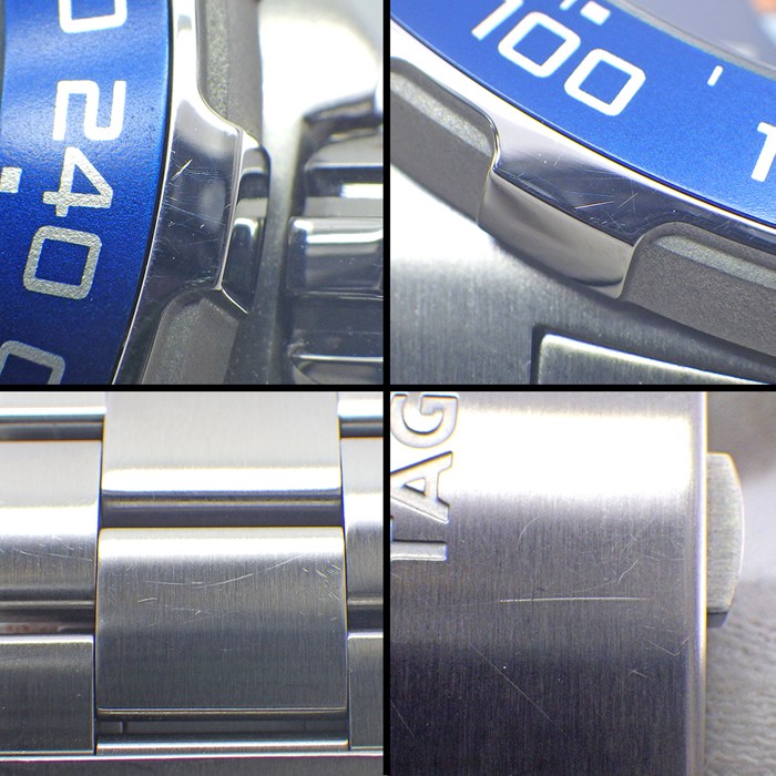タグ・ホイヤー TAG Heuer 腕時計 フォーミュラ1 クロノグラフ ガルフ スペシャルエディション CAZ101AT.BA0842 デイト クロノグラフ 夜光インデックス 夜光針 サンレイ ブルー文字盤 SS クオーツアナログ 【箱・保付き】 【中古】