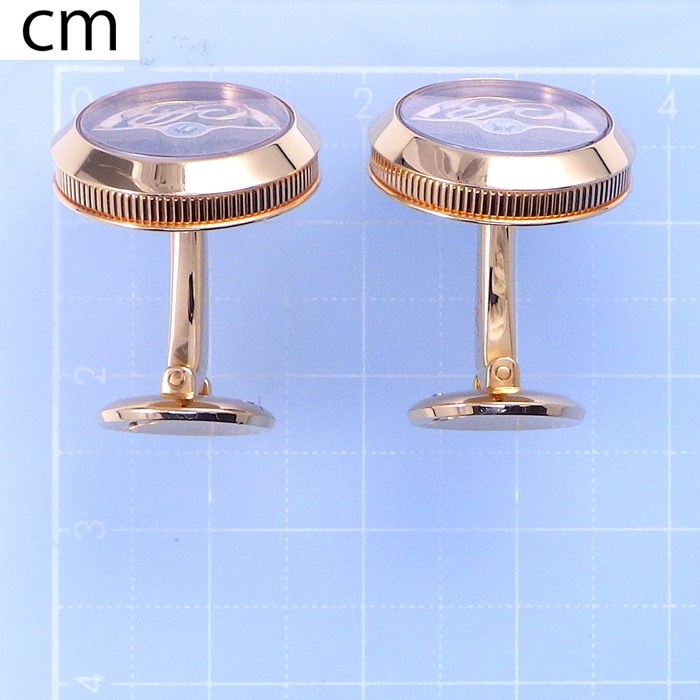 ブレゲ Breguet】カフス ローター ラウンド サークル K18PG