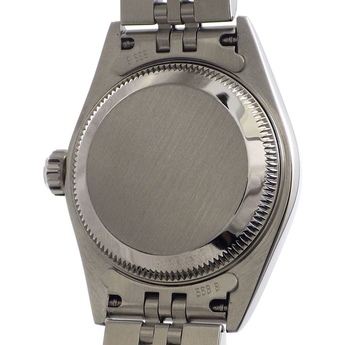 ロレックス Rolex 腕時計 デイトジャスト 79174 Y番 シルバーサンレイ文字盤 フルーテッドベゼル ジュビリーブレス K18WG SS 自動巻き 【中古】