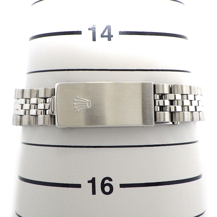 ロレックス Rolex 腕時計 デイトジャスト 79174 Y番 シルバーサンレイ文字盤 フルーテッドベゼル ジュビリーブレス K18WG SS 自動巻き 【中古】