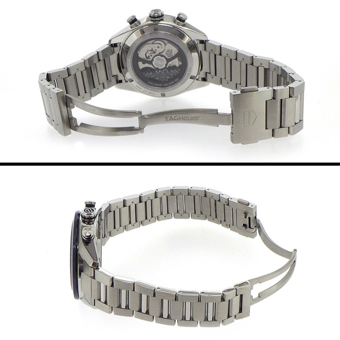 タグ・ホイヤー TAG Heuer 腕時計 カレラ スポーツクロノグラフ CBN2A1E.BA0643 160周年 記念モデル カレンダー クロノグラフ タキメーター スモールセコンド 裏スケ サンレイ ブルー 文字盤 SS セラミック 自動巻き 【箱・保付き】 【中古】