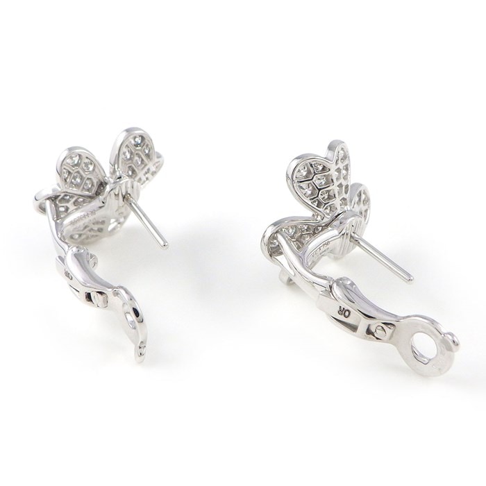 【極美品】ヴァンクリーフ&アーペル フリヴォル スモール WG ダイヤ ピアス ヴァンクリーフ&アーペル Van Cleef & Arpels ピアス