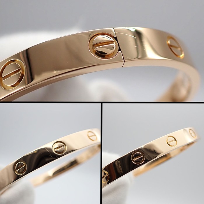 カルティエ Cartier ブレスレット ラブ クラシック B6067416 新型 K18PG / #16【中古】