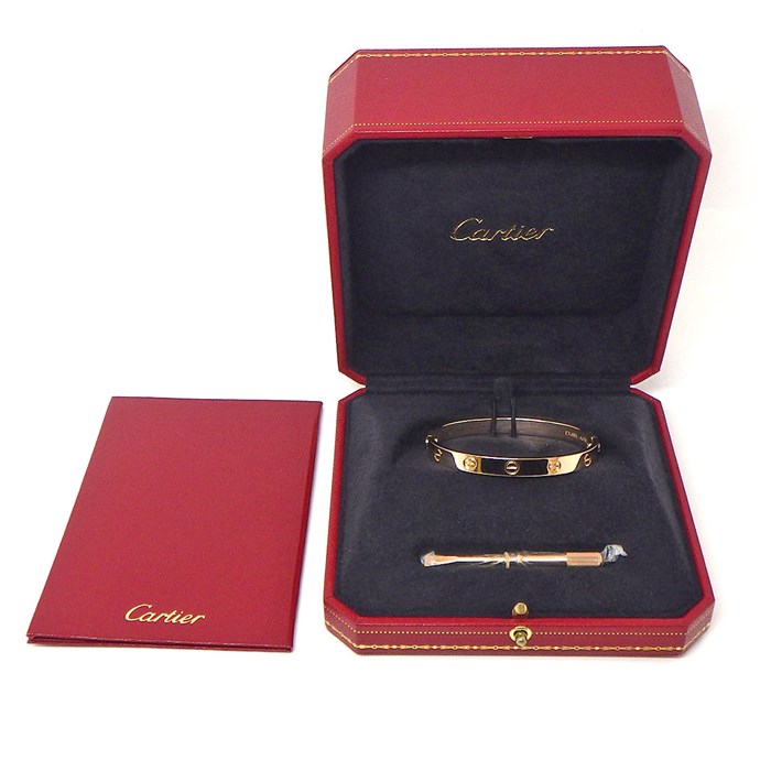 カルティエ Cartier ブレスレット ラブ クラシック B6067416 新型 K18PG / #16【中古】