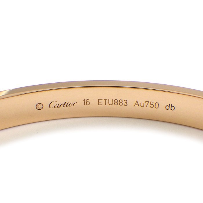 カルティエ Cartier ブレスレット ラブ クラシック B6067416 新型 K18PG / #16【中古】