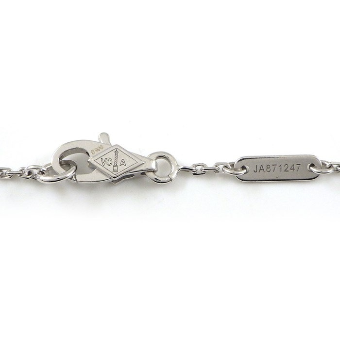 ヴァンクリーフ＆アーペル Van Cleef & Arpels ブレスレット スウィート アルハンブラ VCARO85600 ダイヤモンド 計0.08ct K18WG 【箱・保付き】 【中古】