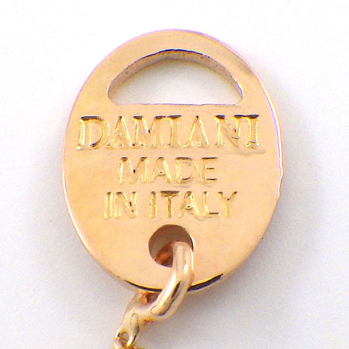 ダミアーニ DAMIANI ネックレス メトロポリタン クロス メッシュ 1ポイント ダイヤモンド K18PG 【中古】