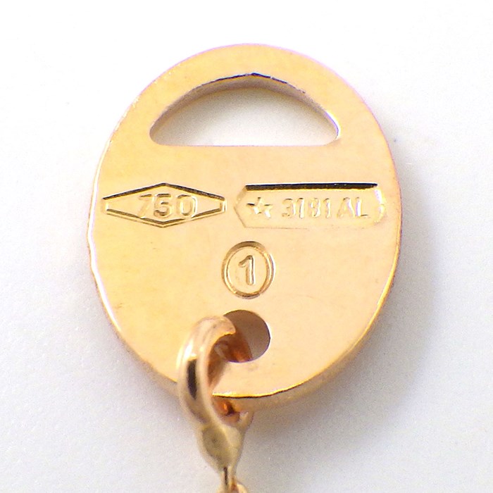 ダミアーニ DAMIANI ネックレス メトロポリタン クロス メッシュ 1ポイント ダイヤモンド K18PG 【中古】