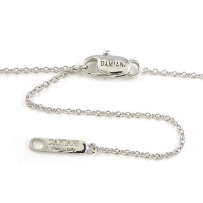ダミアーニ DAMIANI ネックレス ベル エポック 20091750 レインボー クロス パヴェ マルチカラー サファイア ダイヤモンド K18WG 【中古】