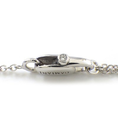 ダミアーニ DAMIANI ネックレス ベル エポック 20091750 レインボー クロス パヴェ マルチカラー サファイア ダイヤモンド K18WG 【中古】