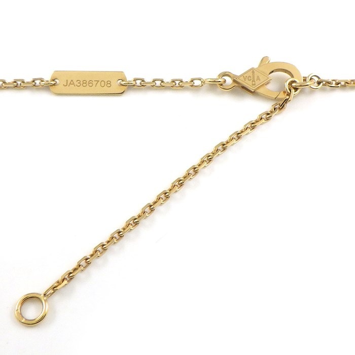 ヴァンクリーフ＆アーペル Van Cleef & Arpels ネックレス ヴィンテージ アルハンブラ VCARD38600 タイガーアイ K18YG 【中古】