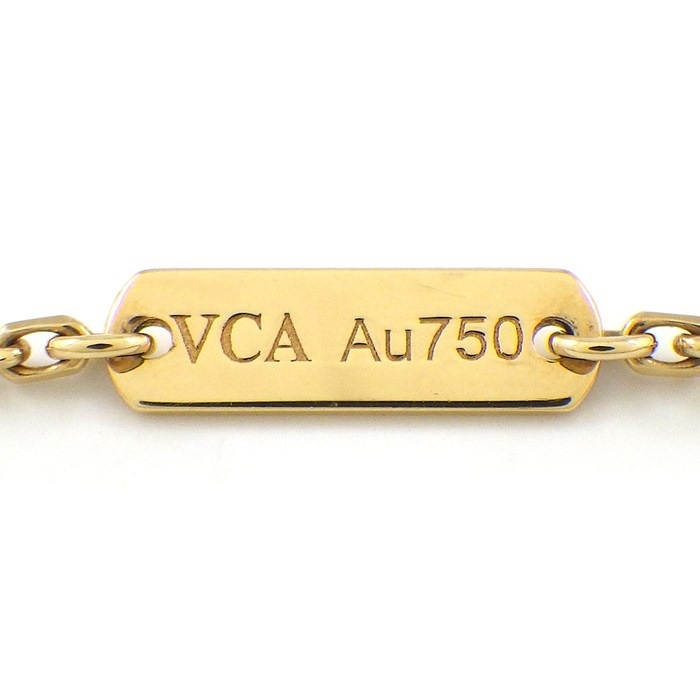 ヴァンクリーフ＆アーペル Van Cleef & Arpels ネックレス ヴィンテージ アルハンブラ VCARD38600 タイガーアイ K18YG 【中古】