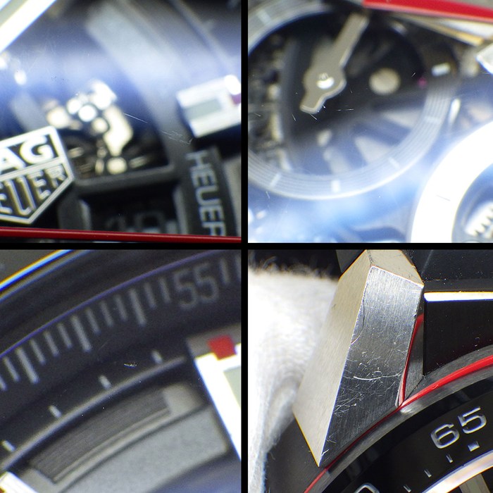 タグ・ホイヤー TAG Heuer 腕時計 カレラキャリバーホイヤー01 CAR2A1ZFT6044 ブラック スケルトン文字盤 デイト クロノグラフ 夜光針 夜光インデックス スモールセコンド 裏スケ ブラック ラバーベルト SS 自動巻き 【箱・保付き】 【中古】
