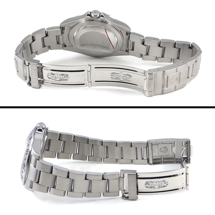 ロレックス Rolex 腕時計 エクスプローラーII 16570 Z番 2006年製 GMT デイト 夜光インデックス 夜光針 ブラック 文字盤 SS 自動巻き 【中古】