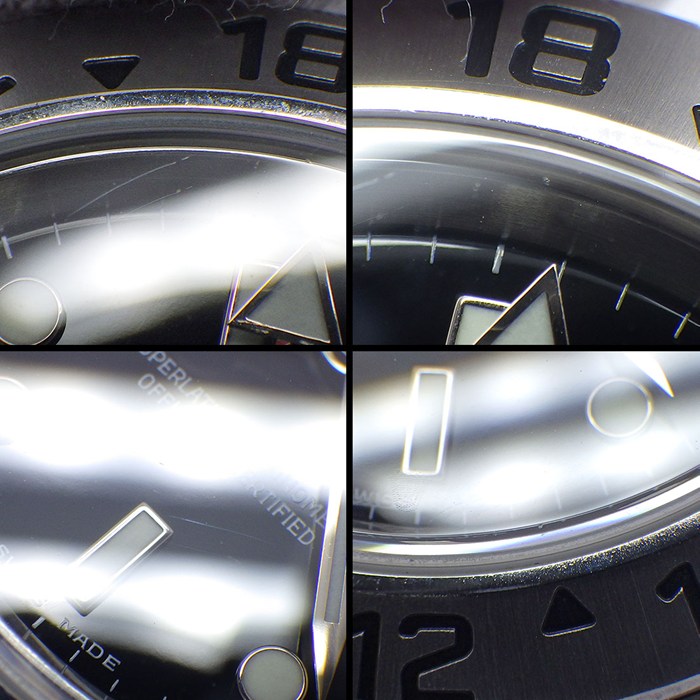 ロレックス Rolex 腕時計 エクスプローラーII 16570 Z番 2006年製 GMT デイト 夜光インデックス 夜光針 ブラック 文字盤 SS 自動巻き 【中古】