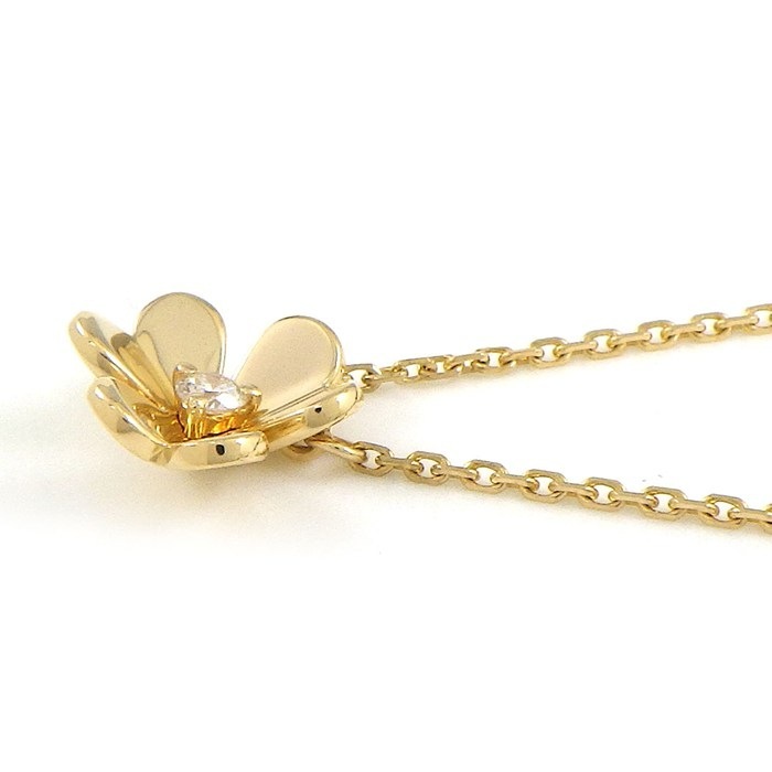 ヴァンクリーフ＆アーペル Van Cleef & Arpels ネックレス フリヴォル ミニ VCARPOJ100 ダイヤモンド 0.05ct K18YG 【箱・保付き】 【中古】